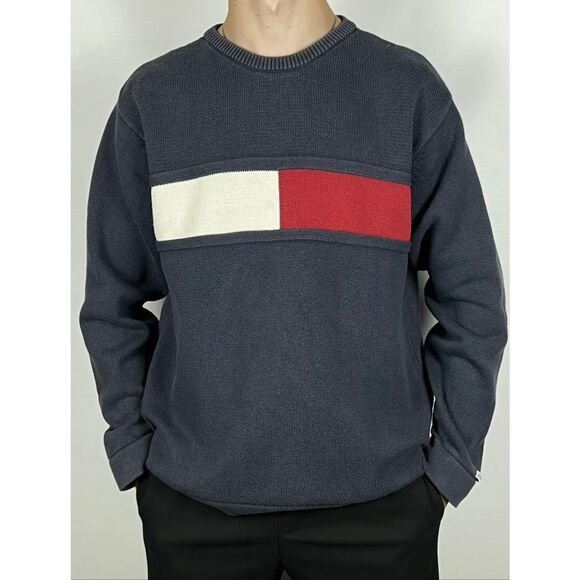 Vintage Mens Tommy Hilfiger - Tommy Jeans Sweater Size L - Picture 1 of 6
